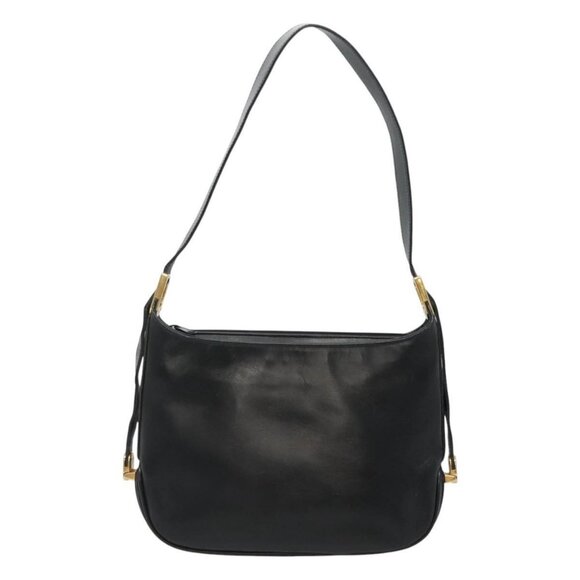 BALLY Shoulder Bag Leather Black Auth - Picture 2 of 16